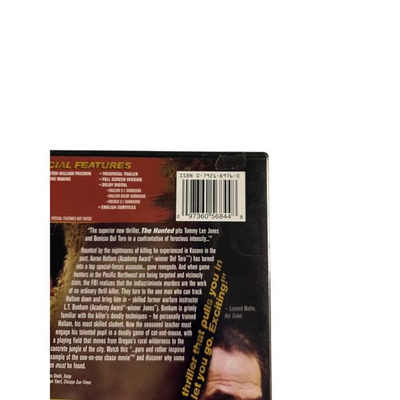 The Hunted 2003 DVD Full Screen Action Thriller Tommy Lee Jones Pre-Owned - Picture 5 of 5